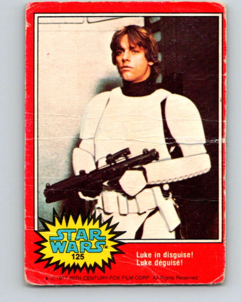 1977 OPC Star Wars #125 Luke in disguise!   V34392