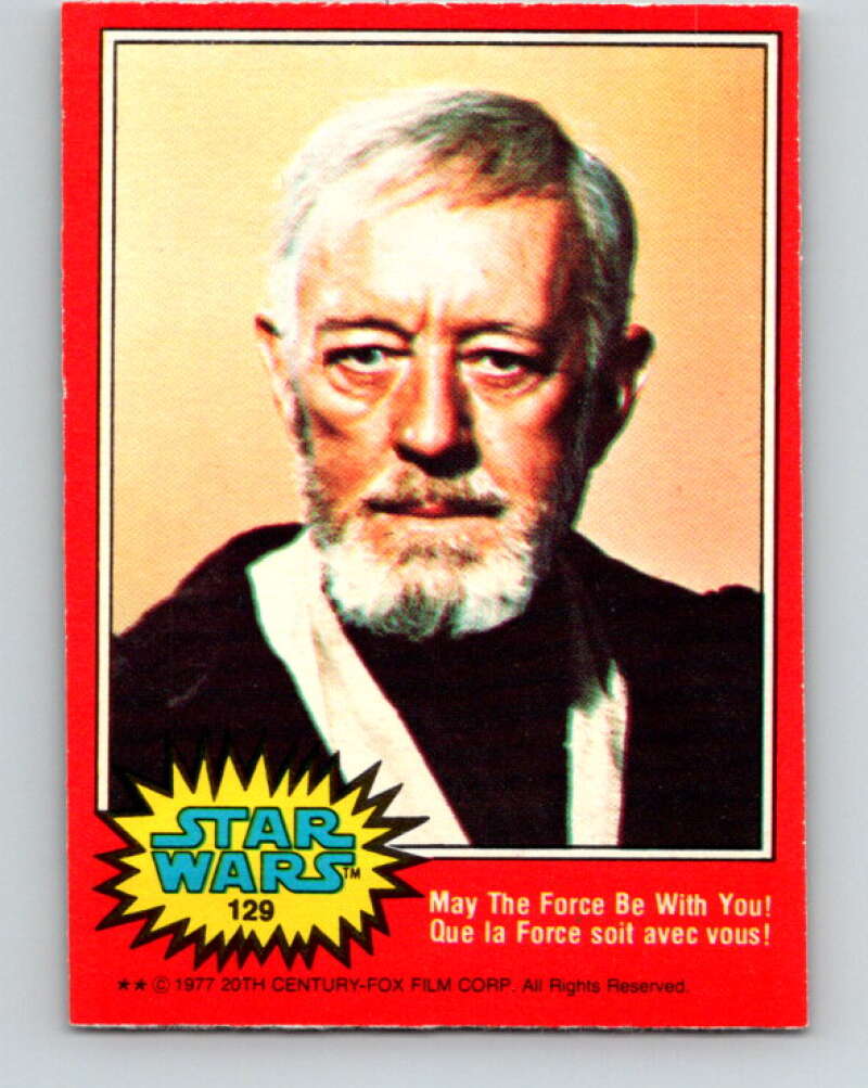 1977 OPC Star Wars #129 May The Force be with you!   V34427