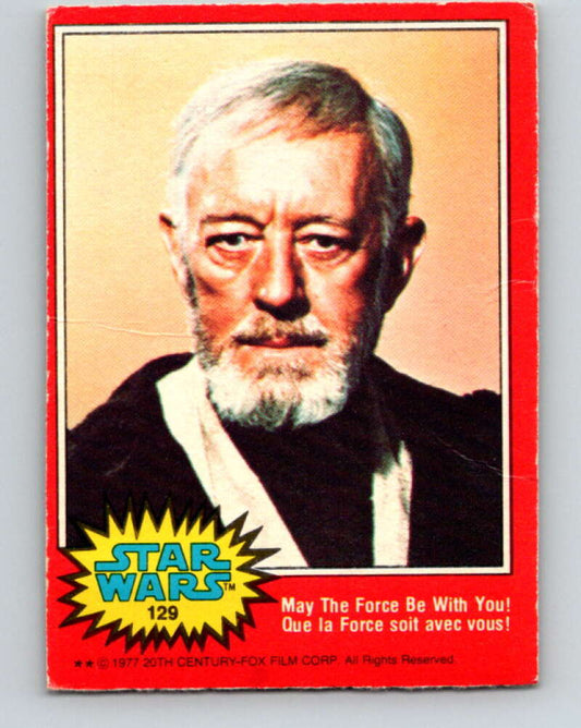 1977 OPC Star Wars #129 May The Force be with you!   V34432