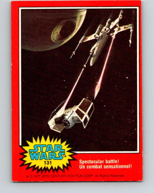 1977 OPC Star Wars #131 Spectacular battle!   V34440
