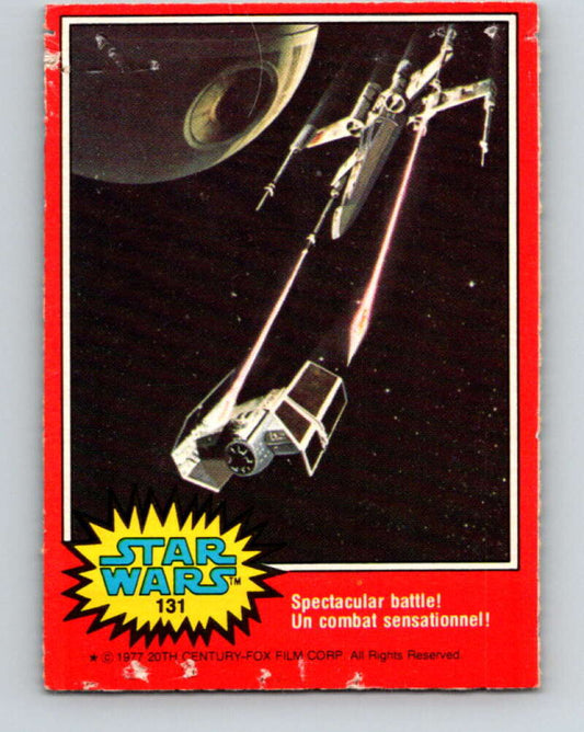 1977 OPC Star Wars #131 Spectacular battle!   V34441