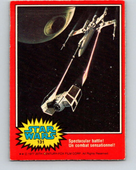 1977 OPC Star Wars #131 Spectacular battle!   V34442
