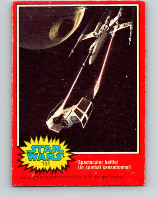 1977 OPC Star Wars #131 Spectacular battle!   V34444
