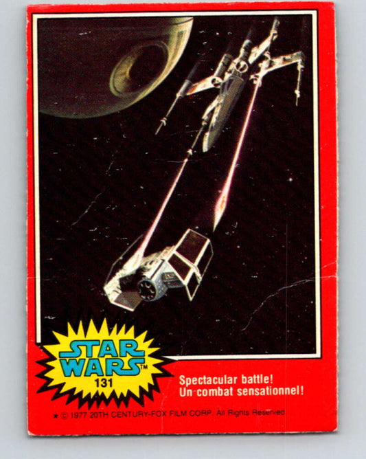 1977 OPC Star Wars #131 Spectacular battle!   V34445