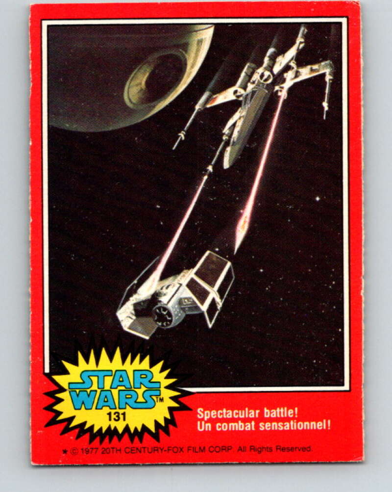 1977 OPC Star Wars #131 Spectacular battle!   V34447