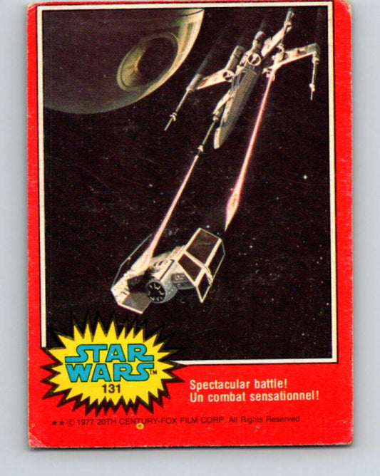 1977 OPC Star Wars #131 Spectacular battle!   V34449