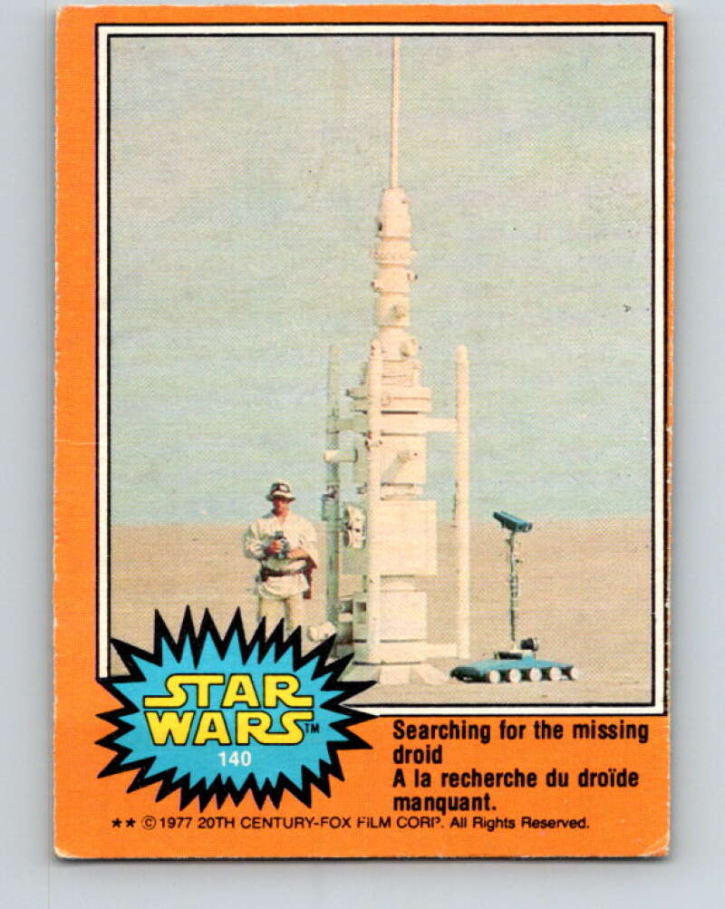 1977 OPC Star Wars #140 Searching for the missing droid   V34465