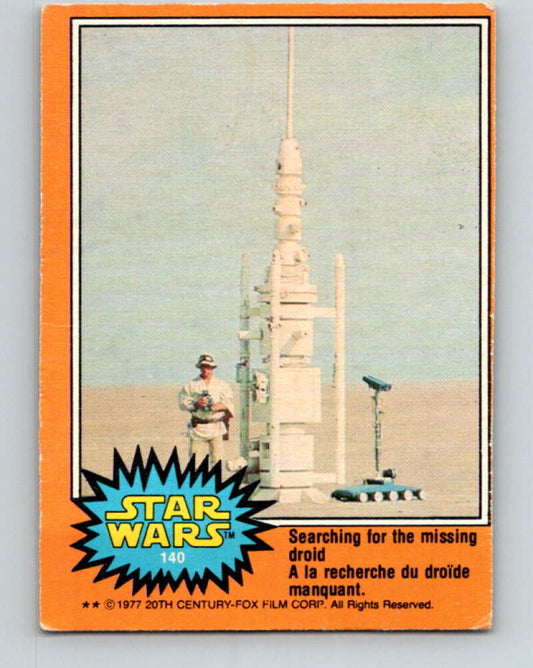 1977 OPC Star Wars #140 Searching for the missing droid   V34465