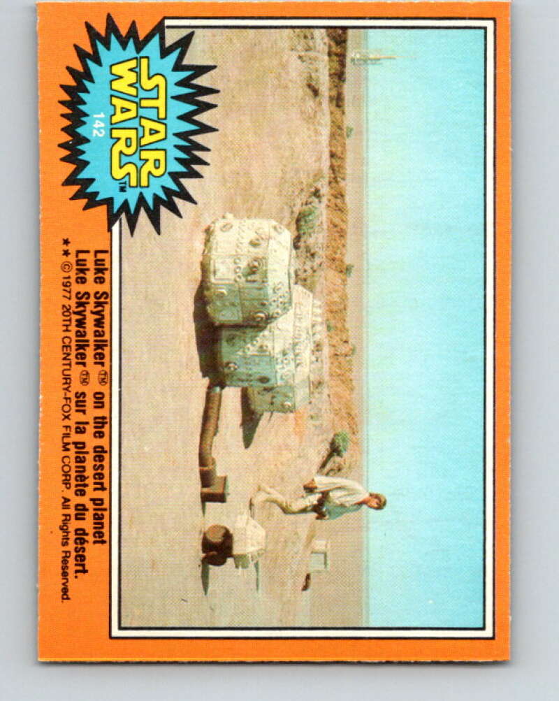 1977 OPC Star Wars #142 Luke Skywalker on the desert planet   V34466