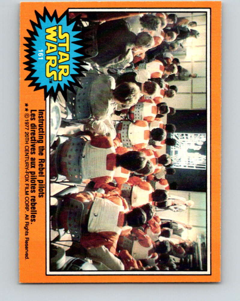 1977 OPC Star Wars #161 Instructing the Rebel pilots   V34482