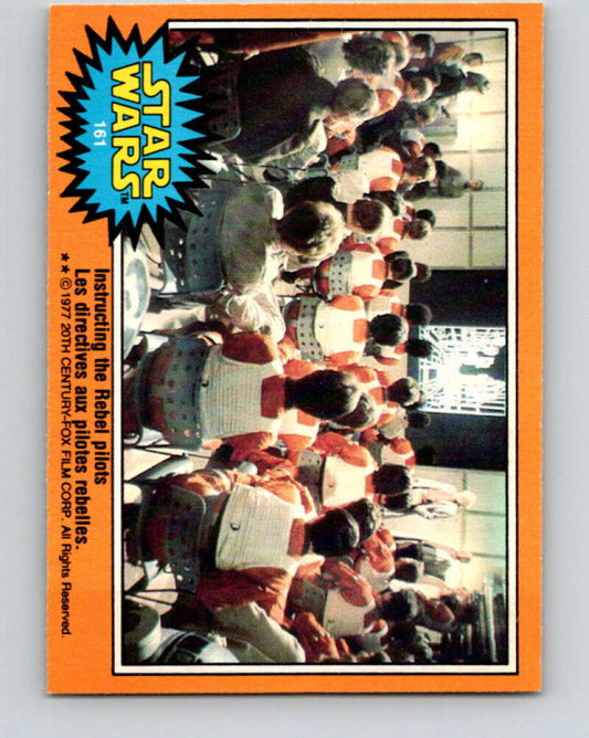 1977 OPC Star Wars #161 Instructing the Rebel pilots   V34482