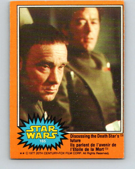 1977 OPC Star Wars #165 Discussing the Death Star's future   V34484