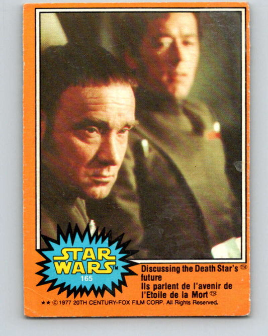 1977 OPC Star Wars #165 Discussing the Death Star's future   V34485