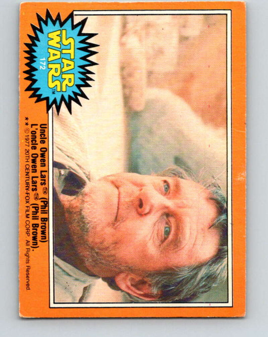 1977 OPC Star Wars #172 Uncle Owen Lars (Phil Brown)   V34492