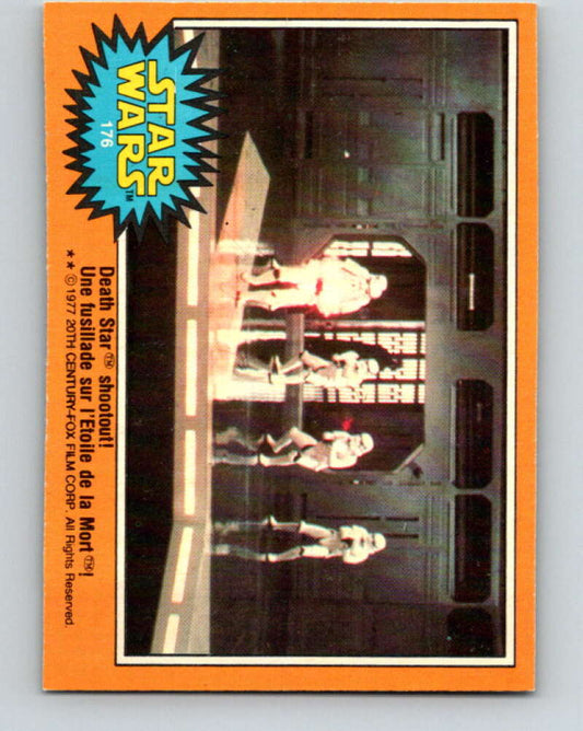 1977 OPC Star Wars #176 Death Star shootout!   V34498