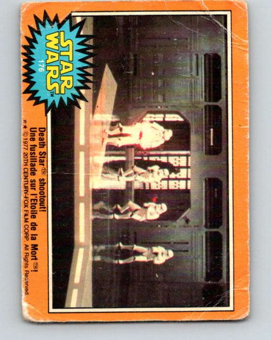 1977 OPC Star Wars #176 Death Star shootout!   V34499