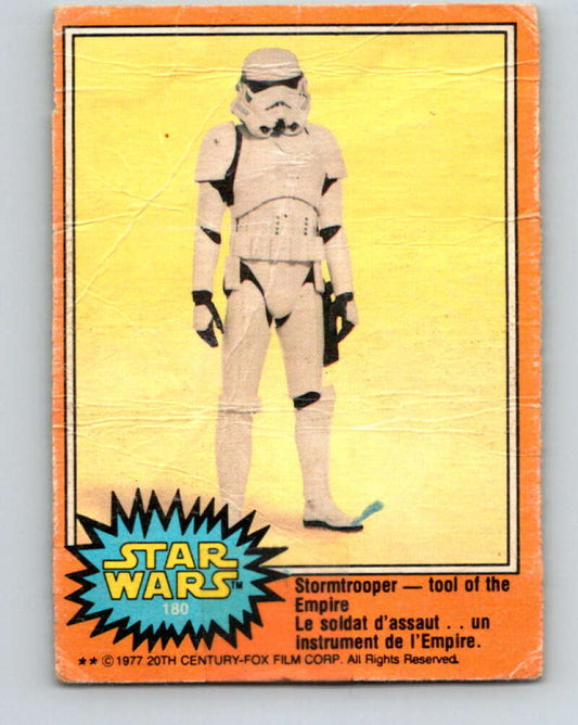 1977 OPC Star Wars #180 Stormtrooper -- tool of the Empire   V34500