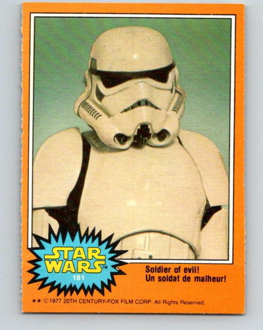 1977 OPC Star Wars #181 Soldier of evil!   V34501