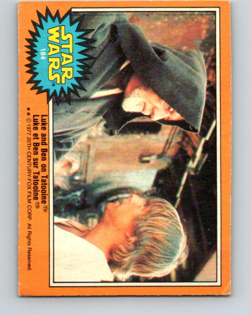 1977 OPC Star Wars #184 Luke and Ben on Tatooine   V34506