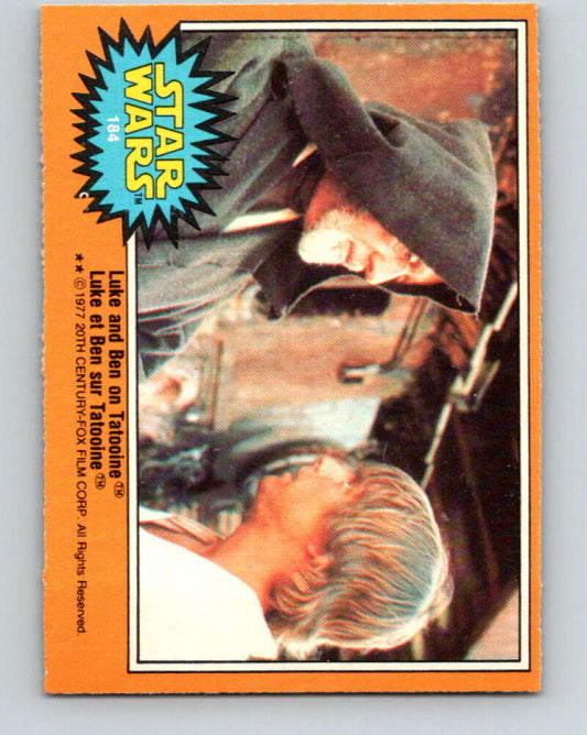 1977 OPC Star Wars #184 Luke and Ben on Tatooine   V34507