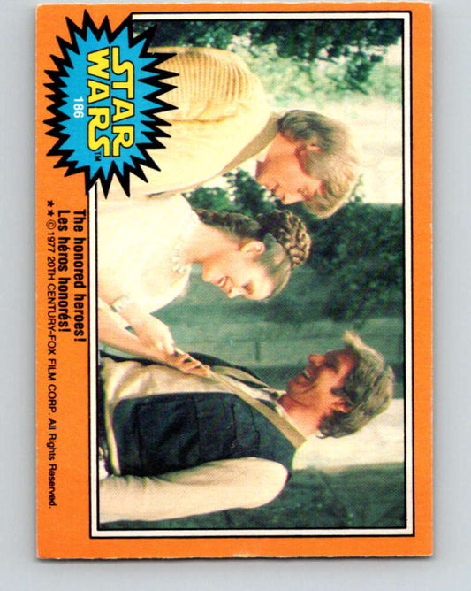 1977 OPC Star Wars #186 The honored heroes!   V34509