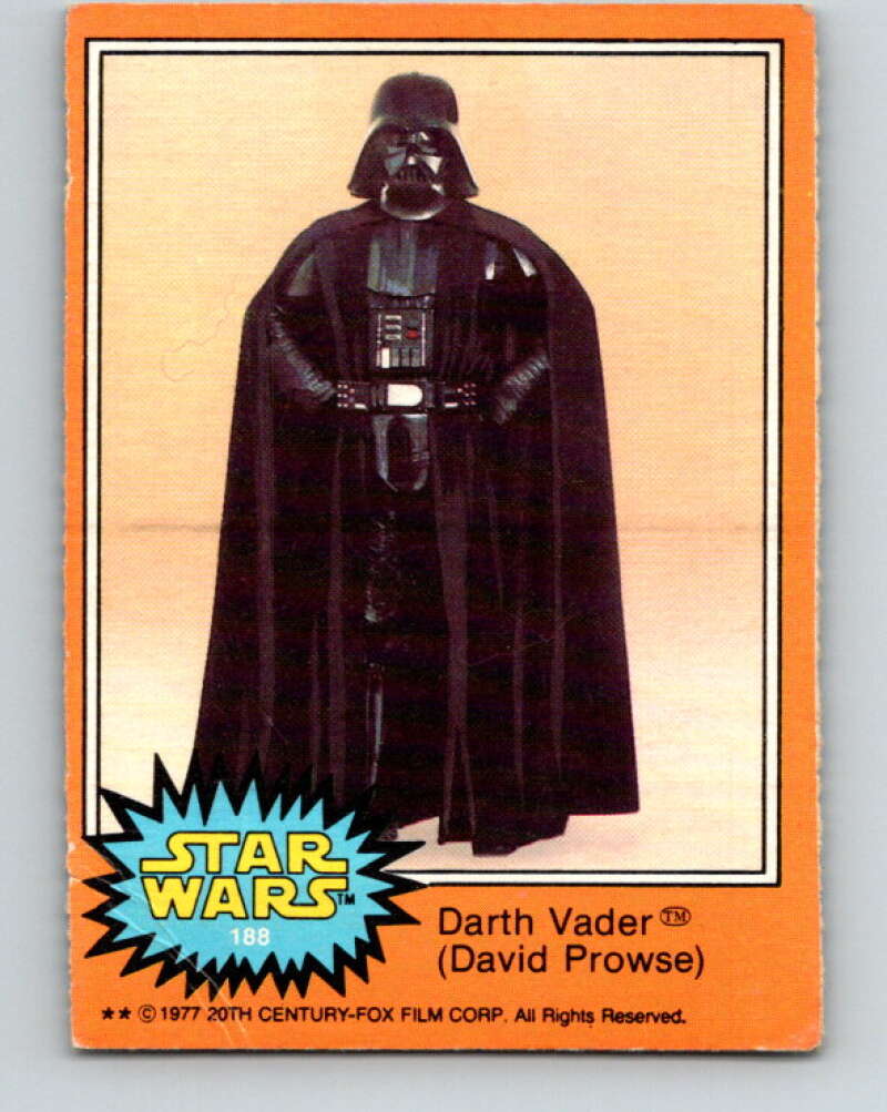 1977 OPC Star Wars #188 Darth Vader V34512