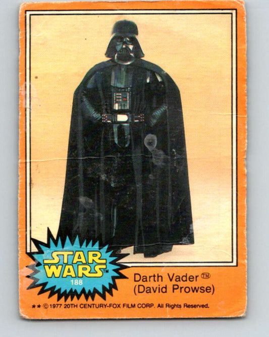 1977 OPC Star Wars #188 Darth Vader V34513