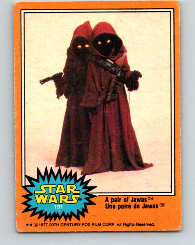 1977 OPC Star Wars #191 A pair of Jawas   V34515