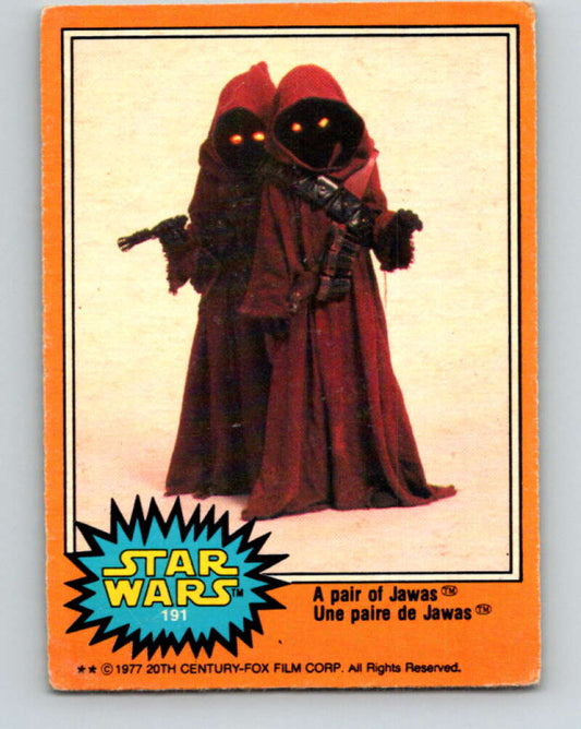 1977 OPC Star Wars #191 A pair of Jawas   V34515
