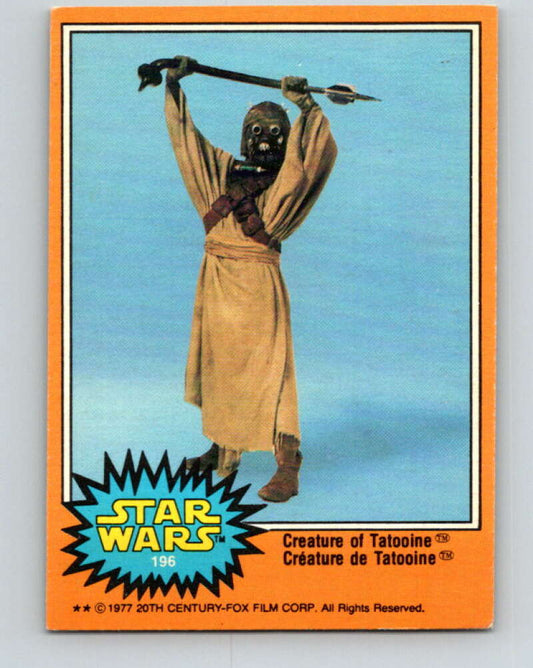 1977 OPC Star Wars #196 Creature of Tatooine   V34520