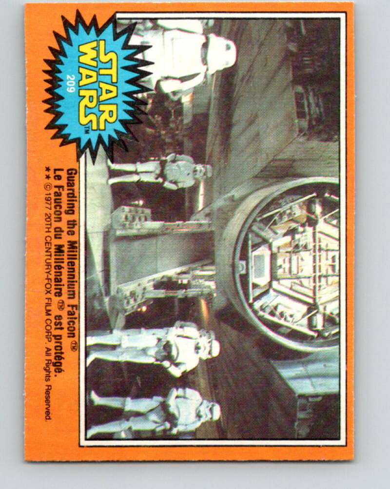 1977 OPC Star Wars #209 Guarding the Millennium Falcon   V34530