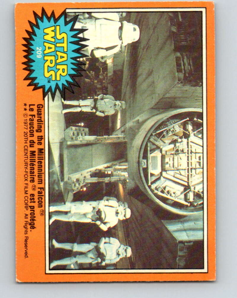 1977 OPC Star Wars #209 Guarding the Millennium Falcon   V34531