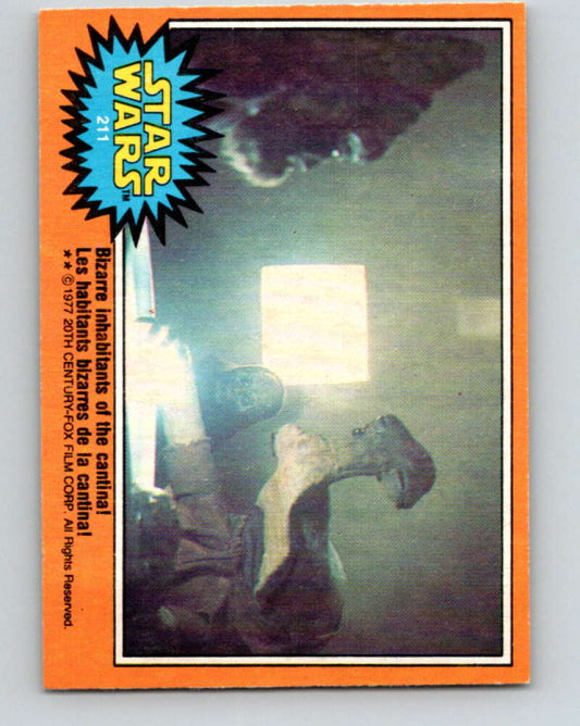 1977 OPC Star Wars #211 Bizarre inhabitants of the cantina!   V34534
