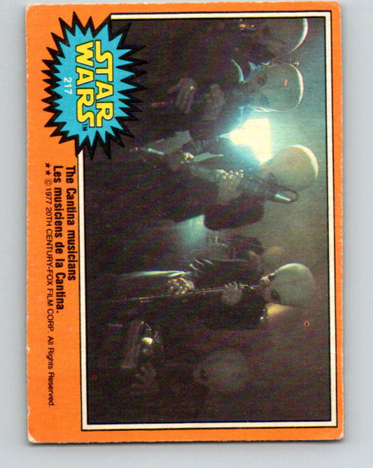 1977 OPC Star Wars #217 The Cantina musicians   V34541