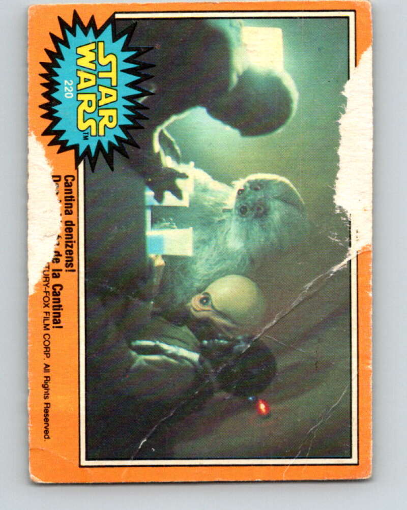 1977 OPC Star Wars #220 Cantina denizens!   V34547