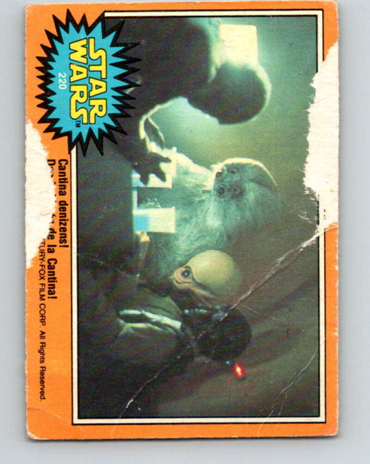 1977 OPC Star Wars #220 Cantina denizens!   V34547