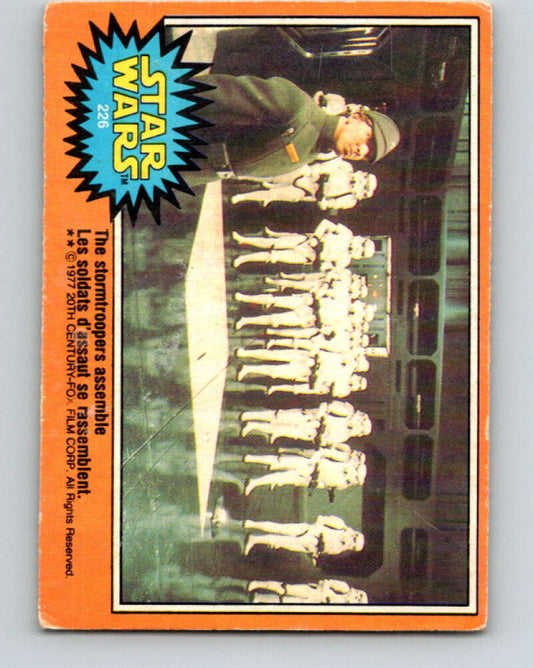1977 OPC Star Wars #226 The stormtroopers assemble   V34557
