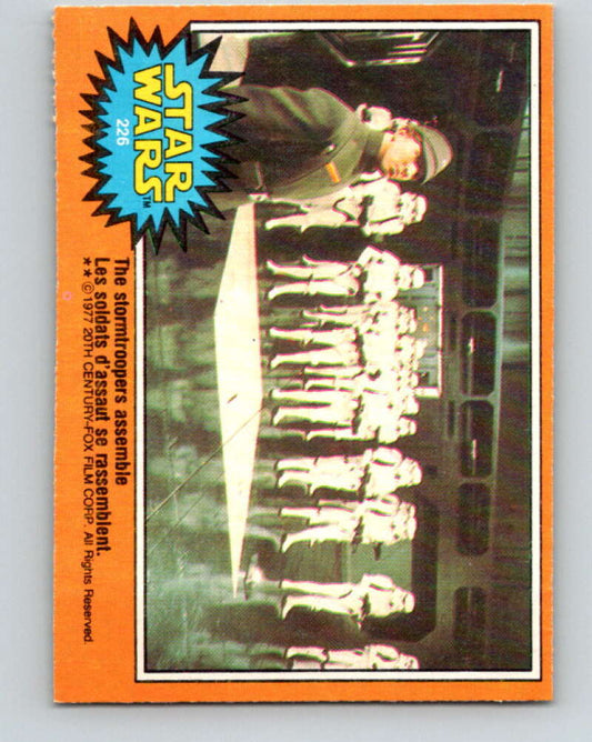 1977 OPC Star Wars #226 The stormtroopers assemble   V34558