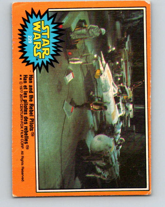 1977 OPC Star Wars #229 Han and the Rebel Pilots   V34561