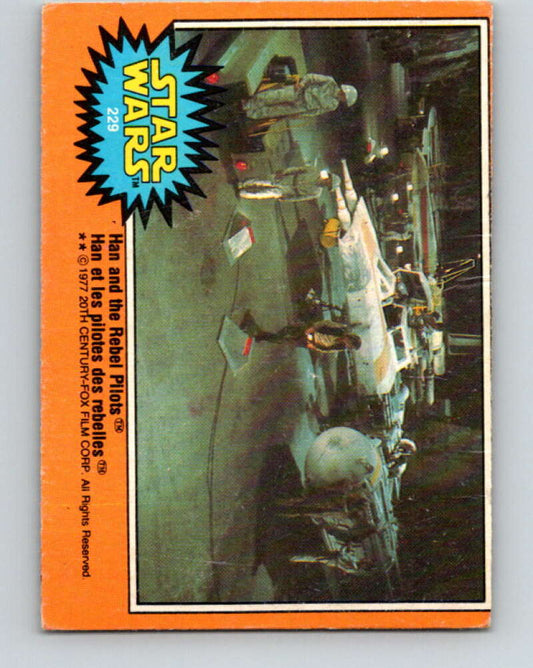 1977 OPC Star Wars #229 Han and the Rebel Pilots   V34562