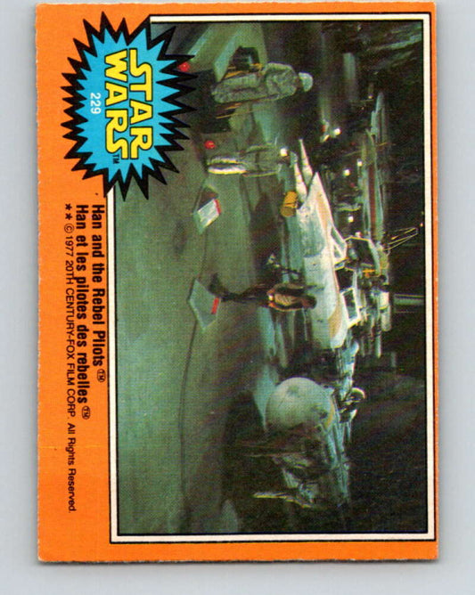 1977 OPC Star Wars #229 Han and the Rebel Pilots   V34563