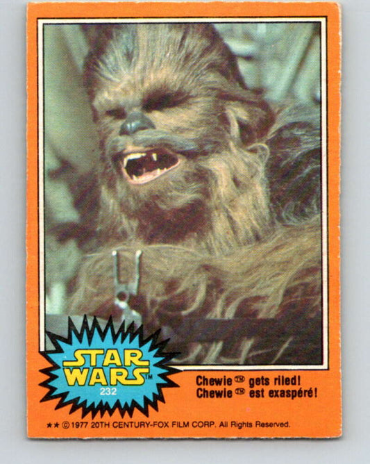 1977 OPC Star Wars #232 Chewie gets riled!   V34568