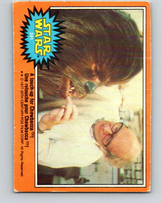 1977 OPC Star Wars #241 A touch-up for Chewbacca!   V34574