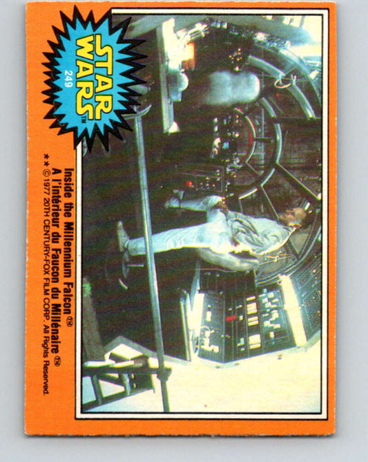 1977 OPC Star Wars #249 Inside the Millennium Falcon   V34586