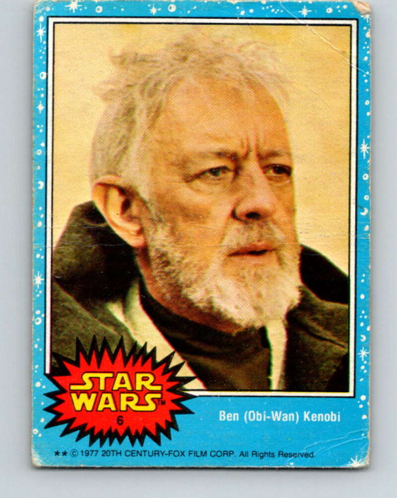1977 Topps Star Wars #6 Ben Obi-Wan Kenobi   V34604