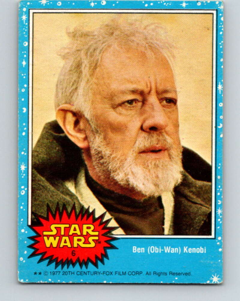 1977 Topps Star Wars #6 Ben Obi-Wan Kenobi   V34605