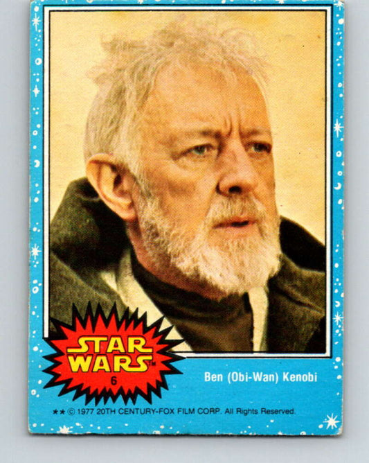 1977 Topps Star Wars #6 Ben Obi-Wan Kenobi   V34606