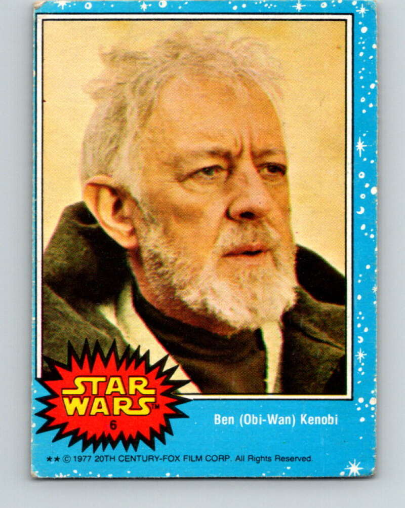 1977 Topps Star Wars #6 Ben Obi-Wan Kenobi   V34607