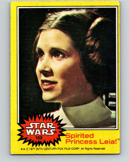 1977 Topps Star Wars #152 Spirited Princess Leia!   V34636