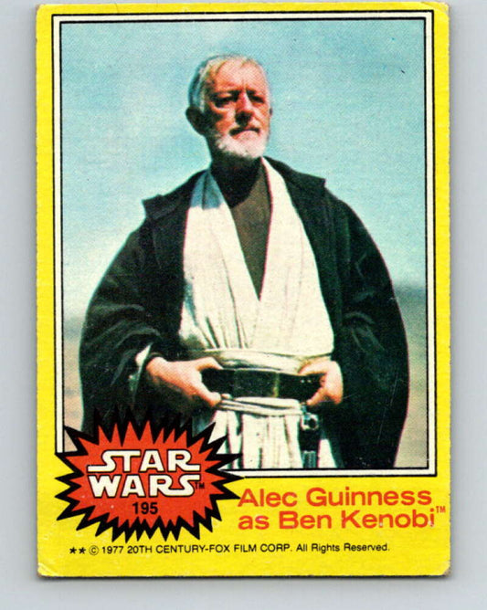 1977 Topps Star Wars #195 Alec Guiness as Ben Kenobi   V34682